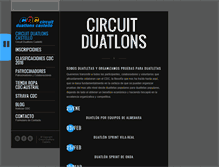 Tablet Screenshot of circuitduatlonscastello.com